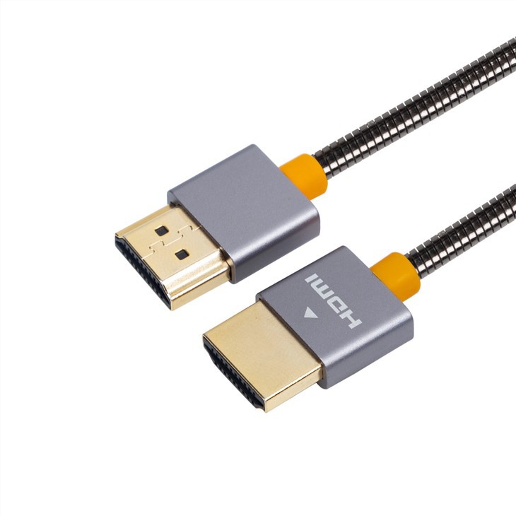Zanglamaydigan po'latdan yasalgan HDMI-HDMI 4K kabeli