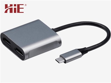 USB-C - Duo-HDMI adapteri