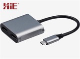 USB-C - Duo-HDMI adapteri